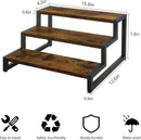 YINMIT Spice Rack Organizer for Countertop, 3 Tier Kitchen Counter Shelf, Wooden Tiered Display Stand Riser Shelf by CozyNest Decor