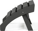 WestinTrends Dylan Outdoor Patio HDPE Adirondack Ottoman Footrest, Gray by CozyNest Decor
