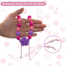 Chew Necklaces for Sensory Kids Girls Adults, Silicone Chewy Necklace Sensory Toys for Kids with Autism ADHD SPD, Oral Chew Toys for Toddlers Children Mouth Fidgets Tool - BPA Free by TinyTreasures Baby Boutique