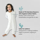 Tealbee Dreamsuit: Toddler Sleep Sack with Feet 3T 4T - 1.2 TOG All Season Baby Wearable Blanket for Walkers - Rayon made from Bamboo, Organic Cotton Sleep Bag - Undyed by TinyTreasures Baby Boutique
