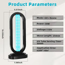 UV Light Sanitizer,4-Speed Timing and Remote Control UVC Home Disinfection Device,Ultraviolet Light Sanitizer for Bed Bugs and Dust Mites,UV Lamp for Whole Room,Black by GreenHaven Gardens