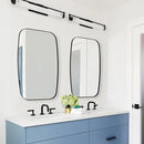 ANDY STAR Black Oval Mirrors for Bathroom, Large 24x36’’ Matte Black Metal Framed Oblong Wall Mirror, Modern Black Vanity Mirror in Stainless Steel Frame Wall Mount Horizontal or Vertical by CozyNest Decor