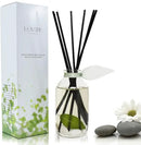 LOVSPA Reed Diffuser Set, Zen White Tea & Ginger Scented Oil Diffuser with Sticks, Home Fragrance Accessories for Bathroom Shelf Decor, Aroma Diffusers for Home or Office Desk, USA Made by CozyNest Decor