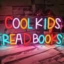 Cool Kids Read Books Neon Sign Reading Corner for Kids Neon Signs for Wall Decor LED Light Library Classroom Book Club Christmas Gift for Kids & Teens(5V2A) by GreenHaven Gardens