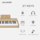 Kids Piano Keyboard, Digital Piano for Kids, Music Educational Instrument Toy, Wood Toy for 3+ Girls and Boys (Oak, 37 Keys) by TinyTreasures Baby Boutique