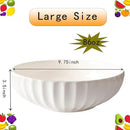 Ceramic Fruit Bowl for Home Kitchen Decor, 10" Large Fruit Basket,Decorative Fruit Storage for Table Countertop, Fruit and Vegetable Holder by CozyNest Decor