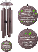 Personalized Memorial Wind Chime, Sympathy Wind Chimes for Loss of Loved One, Bereavement & in Memory Wind Chimes, Sympathy Gifts in Memory of Father, Mother or a Loved One by CozyNest Decor
