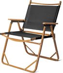 Outvita Portable Folding Camping Chair, Ultralight Low Beach Chair, Durable Aluminum Frame Armchairs for Hiking Concert Fishing Picnic, Supports 223Lbs by GreenHaven Gardens
