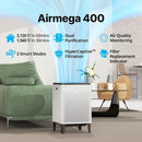 Coway AP-2015F Airmega 400 Smart Air Purifier (Covers 1,560 sq. ft.), True HEPA Air Purifier with Smart Technology, White by TinyTreasures Baby Boutique