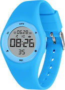 Kids Watches for Girls Boys Digital Sport Watch with Step Counter Pedometer Vibration Alarm Clock, No App Waterproof Fitness Tracker Kids Watch Boys Girls Teens Students Ages 5-16 by TinyTreasures Baby Boutique