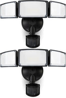 LUTEC 2 Pack 72W 7500LM LED Security Lights Motion Sensor Light Outdoor, 5000K Daylight, IP65 Waterproof, Dusk to Dawn, 3-Head Motion Detected Flood Light for Garage, Yard, Porch(Black) by GreenHaven Gardens