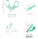 Baby Nail Trimmer Electric-12 in 1 Baby Nail Clippers Safe Baby Nail File Kit with a Nail Clipper, Scissor, Tweezers, and Nail Files by TinyTreasures Baby Boutique