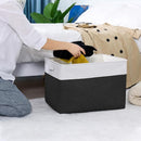TheWarmHome Organization and Storage for Shelves - Extra Jumbo 3 Pack 20.5x15.7x13.8 inch Fabric Storage Basket for Organizing, Storage Bins for Shoes Towel Blanket (White & Black) by TinyTreasures Baby Boutique