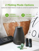 InnoGear Essential Oil Diffuser with Oils, 100ml Aromatherapy Diffuser with 6 Essential Oils Set, Aroma Cool Mist Humidifier Gift Set, Dark Wood Grain by TinyTreasures Baby Boutique