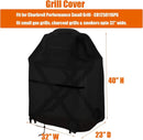 Grills Cover for Charbroil Performance Small Grill - CB1250116P6, Waterproof Gas Charcoal Smokers Grill Covers-32 W x 23" D x 40" H by GreenHaven Gardens