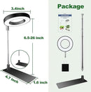 Plant Grow Lights, Full Spectrum Grow Lights for Indoor Plants, Height Adjustable Grow Lamp with Base, 3 Optional Spectrums, 3/9/12Hrs, 10 Brightness, Ideal for Small Plants, 1 Pack by GreenHaven Gardens