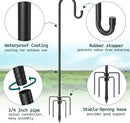 CMASTER Shepherd Hook for Outdoor, 1 Pack 61 Inch Bird Feeder Pole with 5 Prong Base Heavy Duty Adjustable Garden Hook for Hanging Plant, Hummingbird Feeder, Lantern(61 Inch) by GreenHaven Gardens