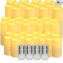48-Pack LED Flameless Candles with Remote Control - Perfect for Home, Parties, and Special Occasions - Create a Magical Ambiance Effortlessly(Three Sizes) by CozyNest Decor