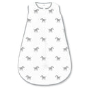 Amazing Baby Cotton Muslin Sleeping Sack, For Baby Boy or Girl, Wearable Blanket with 2-way Zipper, Zebras, Black, Medium (6-12 Month) by TinyTreasures Baby Boutique