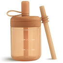 Moonkie Baby Straw cup | Silicone Toddler Sippy Cup Training Cup with Straw Lid | BPA-Free Drop-Proof Baby Cup | Baby Led Weaning | 6 Months+, 5 oz, 1pack by TinyTreasures Baby Boutique