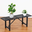 Plant Stand - Indoor/Outdoor Extra-Sturdy Aluminum Plant Stand with 300 LBS Capacity (L37.8 x W11.4 x H13.8 inch) by GreenHaven Gardens