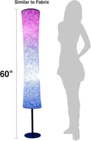 BLUEYE Floor Lamp,RGBCW 2700K-6500K,APP & Remote&Smart Voice Control, 2 X 60W Equivalent, No Hub Required,Compatible with Alexa Google Assistant, 60'' Standing Lamp for Bedroom, Similar Fabric by CozyNest Decor