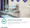 Elkay EZO8WS EZH2O Refrigerated Single Drinking Fountain with Bottle Filling Station and Hands Free Activation - Stainless Steel