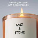 SALT & STONE Scented Candle for Women & Men | Hand-Poured, Aromatic & Fragrant | Coconut & Soy Blend Wax | 100% Cotton Wick | Long-Lasting 50 Hour Burn Time (8.5 oz) (Bergamot & Hinoki) by CozyNest Decor