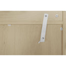 2 Door Shoe Rack, Freestanding Modern Shoe Storage Cabinet, for Entryway