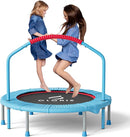 CLORIS 38in/48in Folding Trampoline - Max Load 220lbs / 450lbs Mini Trampoline Rebounder Trampoline for Adults with Adjustable Foam Handle, with safty Padded Cover Best Gift for Kids/Adult by TinyTreasures Baby Boutique