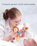 Wrist Rattles Foot Finder Rattle Toy for 0-6 Months Baby, Feet Leg Ankle Socks Arm Hand Bracelet Shaker for 6-12 Months Infant boy & Girl, Gift Set for 0-3 Years Newborn Babies (5 pcs-F) by TinyTreasures Baby Boutique