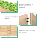Giantex Raised Garden Bed Planter, Wooden Elevated Vegetable Planter Kit Box Grow for Patio Deck Balcony Outdoor Gardening, Natural by GreenHaven Gardens
