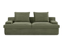 Nimbus - Oversized Full Foam 4 Seater Couch For Living Room Upholstered In Soft, Wide Armrests by HouseOfZazla