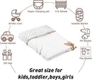Custom Name Crib Bedding Set - Sika Deer & Fox Pattern, Personalized Nursery Bedding 3-Piece Set– Soft Blanket, Fitted Sheet, Changing Pad Cover – for Newborns Girls Nursery Gifts by TinyTreasures Baby Boutique