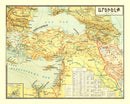 Vintage Map of Turkey 1900