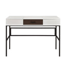 Verster - Writing Desk With USB - Black / Natural