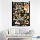 Custom Tapestry For Wall Bedroom Custom Backdrop Personalized Image Text Photo Customized Funny Tapestry Banners And Signs Multiple Pictures Vertical Tapestrys by CozyNest Decor