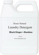 Plant-Based Liquid Laundry Detergent, 32 Fl Oz, Multiple Scents, HE Compatible (Black Ginger + Bamboo) by CozyNest Decor