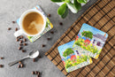 Houses Foam Coasters Set of 4 Cup Coasters for Indoor Outdoor, Tabletop Protection, Anti Slip, Mouse pad Material