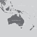 World Map Wallpaper Mural (Grey).