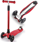 3 Wheel Scooter for Kids Ages 6-12,Kids Scooter with Light Up Wheels, Sturdy Deck Design, and 4 Height Adjustable Suitable for Kid Ages 3-12 by TinyTreasures Baby Boutique