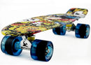 Skateboards Complete 22 Inch Mini Cruiser Retro Skateboard for Kids Boys Youths Beginners by TinyTreasures Baby Boutique
