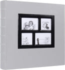 RECUTMS Photo Album 4x6 500 Photos, Large Capacity for Baby Wedding Family Leather Cover Picture Albums Holds 500 Horizontal and Vertical 4x6 Photos (Grey) by TinyTreasures Baby Boutique