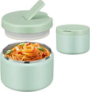 12oz Insulated Vacuum Food Jar with Buckle Lid Wide Mouth Soup Thermo for Hot Food Kids Leakproof Stainless Steel Lunch Container (Mint, 12OZ) by TinyTreasures Baby Boutique