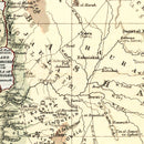 Vintage Map of Palestine 1871