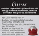 Massage Roller Ball - Stainless Steel Gel Balls for Heat + Ice Therapy - Back, Shoulder, Calf, Foot Massager with Heat or Cold - Myofascial Release - Deep Tissue Trigger Points - Hot Cold Roller.. by CozyNest Decor