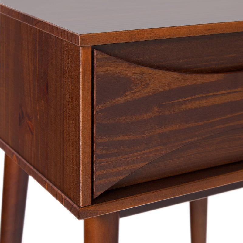 Atticus Solid Wood Mid-Century Modern Nightstand