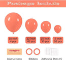 130pcs Coral Red Balloons Different Sizes 18" 12" 10" 5" Pastel Red Latex Balloon Garland Arch Kit for Birthday Baby Shower Graduation Wedding Valentine's Day Christmas Party Decorations by CozyNest Decor