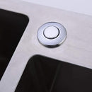 Garbage Disposal SinkTop Air Switch Kit with Long Button,Brass Made Cover,Chrome by CozyNest Decor