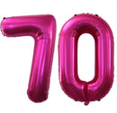 GOER Number 70 Balloons for 70th Birthday Party Decorations,42 Inch Jumbo Foil Helium Balloons for 70th Anniversary (Bright Peach) by TinyTreasures Baby Boutique